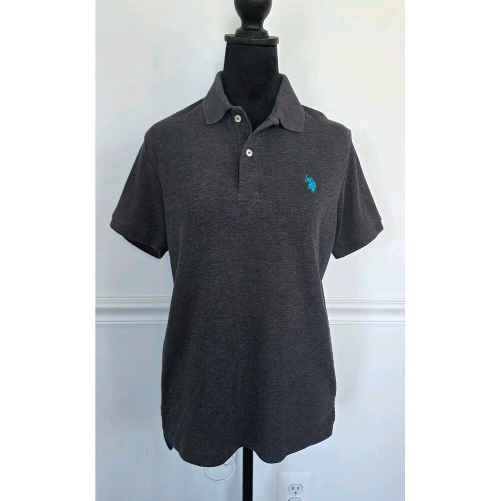 U.S. Polo Assn. Gray Polo Shirt Men’s Size S Short Sleeve Classic Logo
